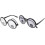 2 τμχ Rolling Eye Glasses Αστεία αξεσουάρ φορεσιάς Photo Prop Αστεία γυαλιά ηλίου 1