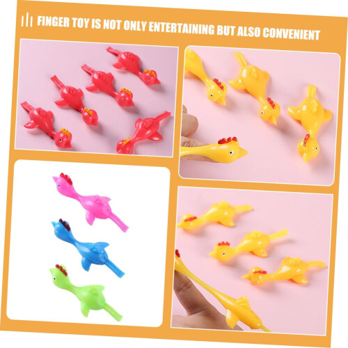30 τεμ. Stretchy Chicken Toy Projectile Dinosaur Toy Παιχνίδι φάρσας για αγόρια και κορίτσια για παιδιά 2