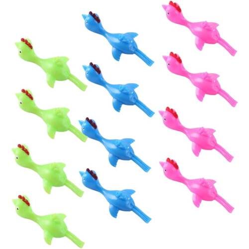 30 τεμ. Stretchy Chicken Toy Projectile Dinosaur Toy Παιχνίδι φάρσας για αγόρια και κορίτσια για παιδιά