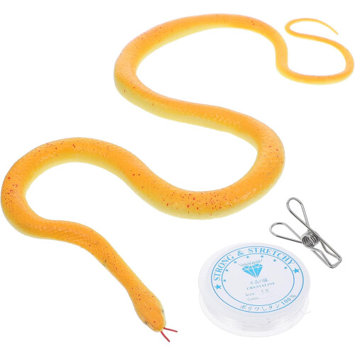 1 Σετ Ζωντανή Φάρσα με Φίδι με Κλιπ String Lifelike Snakes Simulation Snake Toys