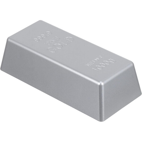 Ρεαλιστικό Fake Bar Toy Silver Simulation Decor for Home Party Decorations