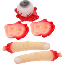 Eerie Simulation Human Organs 1 Set Fake Parts Body for Halloween Party Random Color