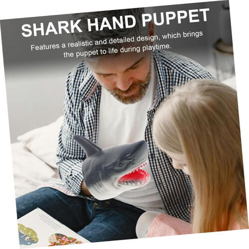 Dinosaur Hand Puppet Shark Puppet Hand Early Educational Simulation Animal Model Vinyl 1