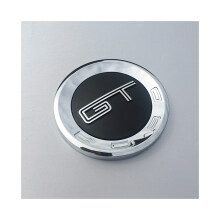 (GT) Rear Mustang Trunk Lid Emblem Badge Gas Cap Ford Anniversary Chrome 15CM Logo