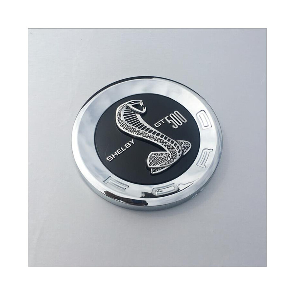 (Shelby Gt500) Rear Mustang Trunk Lid Emblem Badge Gas Cap Ford Anniversary Chrome 15Cm Logo 4037216494015