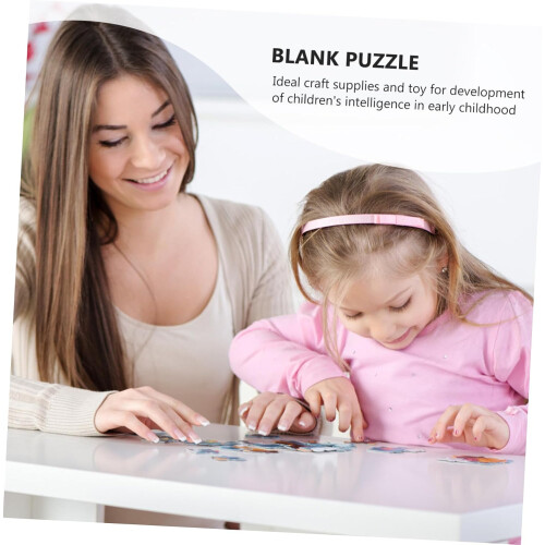 1000Pcs Παζλ Εξάχνωση Κενά Παζλ DIY Παζλ Κομμάτια Ομαλή επιφάνεια Χωρίς γρέζια ασφαλή 2