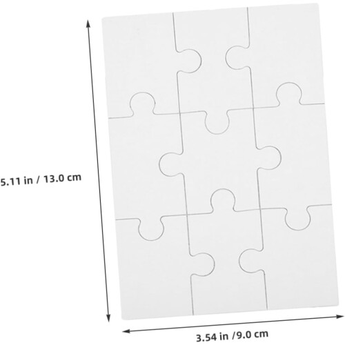 8 φύλλα Ξύλινο παζλ Παζλ Thermal Jigsaw Thermal Tape Diy Supply Cognitive Plaything 1