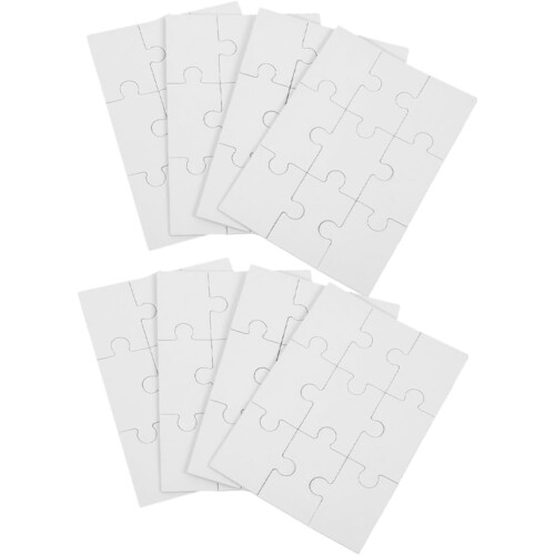 8 φύλλα Ξύλινο παζλ Παζλ Thermal Jigsaw Thermal Tape Diy Supply Cognitive Plaything