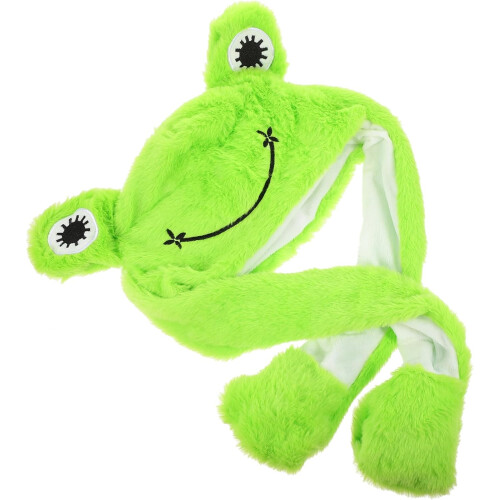 Frog Hat Prop Cosplay Καπέλο Frog Cartoon καπέλο για ενήλικες Εορταστικά καπέλα
