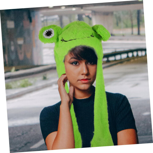 Frog Hat Prop Cosplay Καπέλο Frog Cartoon καπέλο για ενήλικες Εορταστικά καπέλα 2