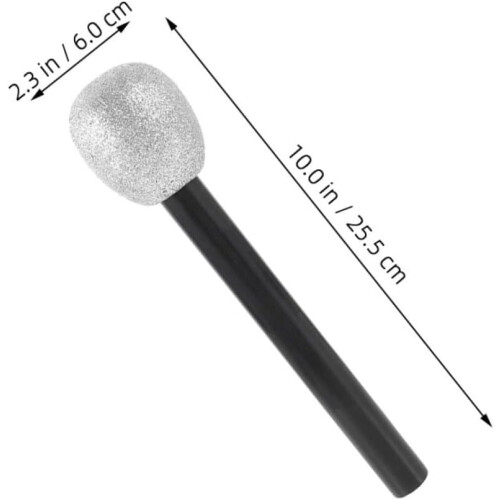 1σετ Simulation Microphone Props Party Microphone Fake Microphone Play Microphone Prop Party 1