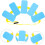 EVA Swimming Aid Float Kickboard for Kids Μπλε κίτρινο γιλέκο για αρχάριους πισίνας 8