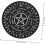 Ματ εκκρεμές Rubber Divination Pattern Tarot Board for Divination Altar Supplies 1 τμχ 6