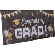 1 τμχ Graduation Photo Banner for Party 502 Black Personalized Graduation Decoration Banner Διακοσμητικά στολίδια