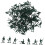 100pcs Mini Soldier Model Micro Figures Supply Small Soldier Crafts Sand Table Soldier Models 1