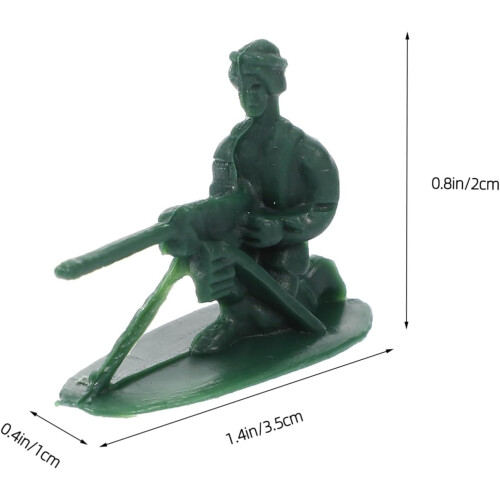 100pcs Mini Soldier Model Micro Figures Supply Small Soldier Crafts Sand Table Soldier Models 1