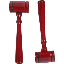 2 τμχ Ξύλινο μικρό σφυρί Judge's Hammer Law Gavel Judge Στολή Gavel Court Hammer Gavel Παραγγελία Deco