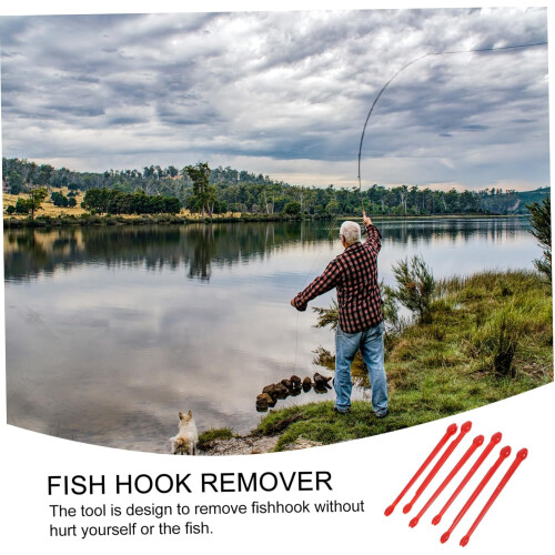 6 τμχ Removers Fishing Hook Detacher Sturdy Pp Material Άνετη λαβή για ψάρεμα σε εξωτερικό χώρο 2