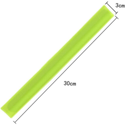 12 τμχ PVC Slap Bands Reflective Wrist Bands 1