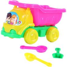 4 Piece Beach Play Sand Car Sand Dump Truck Play House Toy Beach Toys for Kids Random Color