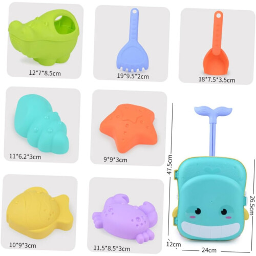 1 Σετ Φορητό Beach Sand Fun Summer Bath and Shower Play Whale Design για υπαίθριες δραστηριότητες 1