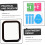 Smartwatch Tempered Glass Film Watch Screen Protector Anti-Fall Screen Protector 2Pcs 5