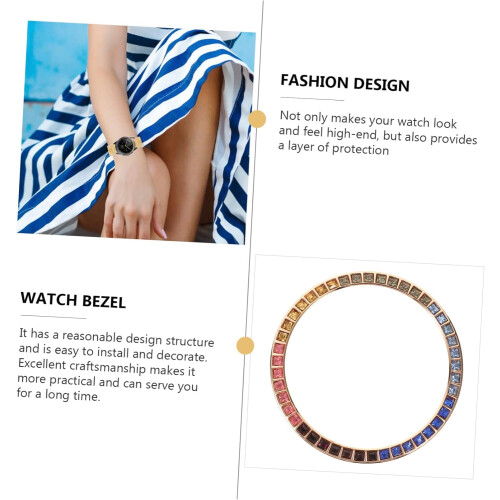 Ρολόι Bezel Metal Watch for Watch4 Ελαφρύ διακοσμητικό αξεσουάρ από ροζ χρυσό 42/46mm 2