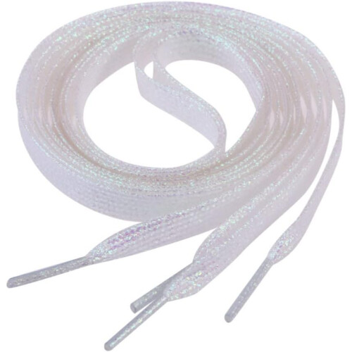 Flat κορδόνια Strings Glitter μήκους 1,1m Κατάλληλο για πάνινα παπούτσια καμβά