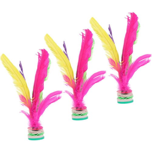 3 τμχ Outdoor Kick Shuttlecocks Toy Παραδοσιακό κινέζικο παιχνίδι άσκησης ποδιών Jianzi