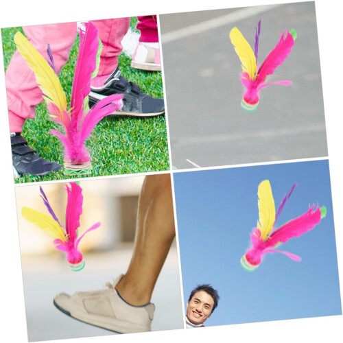 3 τμχ Outdoor Kick Shuttlecocks Toy Παραδοσιακό κινέζικο παιχνίδι άσκησης ποδιών Jianzi 2