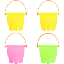 4 τμχ Mini Plastic Beach Bucket for Sand Bucket for Outdoor Play for Beach Park and Sandbox Activities for boys