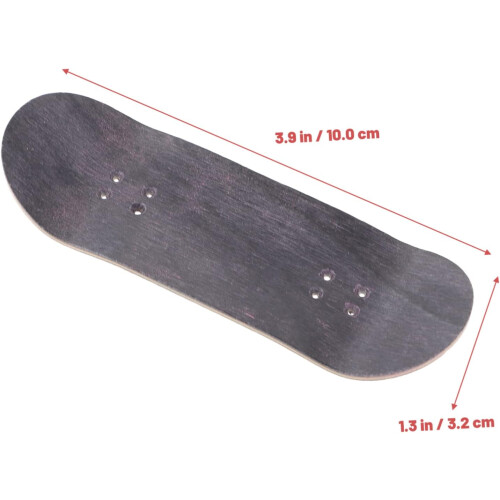 Ξύλινο παιχνίδι 5 στρώσεων Maple Mini Skateboard διπλής όψης Compact Finger Skateboard 2