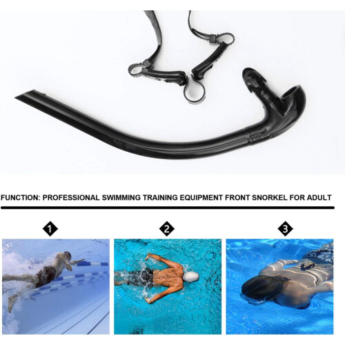 Swimming Snorkel for Adults Training Aid Easy Purge System για κολύμβηση πισίνας και ανοιχτού νερού 1