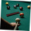 Billiards Pool Cue Tip Shaper Polishing Kit 2τμχ Εργαλείο γυαλόχαρτου για σχέδιο συντήρησης Cue Stick 5