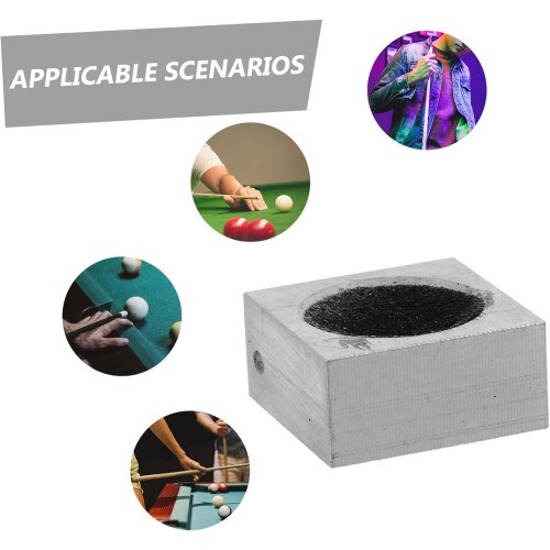 Αλουμίνιο Square Cue Head Grinder Μπιλιάρδο Pool Cue Tip Shaper Tool for Snooker Pool Cue Tips Maintenance 2
