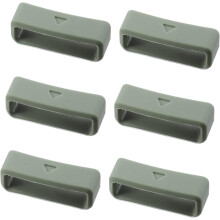 6 τμχ Ανταλλακτική θήκη Bezel Earbuds Ρολόι Ρολόι Ρολόι Band Fastener Ρολόι από καουτσούκ