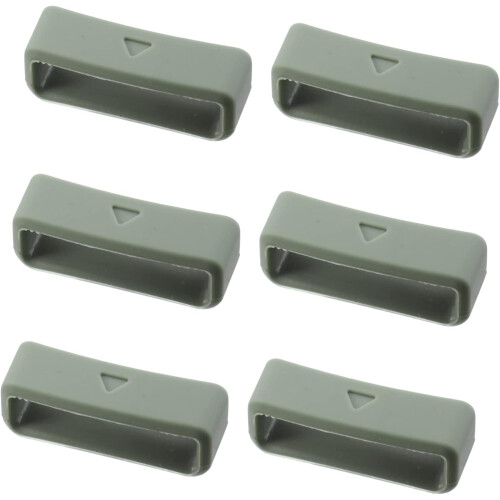 6 τμχ Ανταλλακτική θήκη Bezel Earbuds Ρολόι Ρολόι Ρολόι Band Fastener Ρολόι από καουτσούκ
