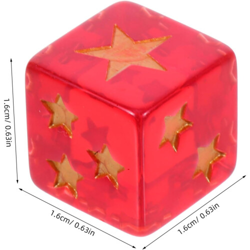 Stand Resin Star Dice 10pc Σετ τυπικό μέγεθος για βελτιωμένη εμπειρία παιχνιδιού 1