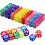 100 τεμ. Small Dice Game Dice Sets Πολύχρωμα ακρυλικά ζάρια για επιτραπέζια τάξη 1
