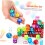100 τεμ. Small Dice Game Dice Sets Πολύχρωμα ακρυλικά ζάρια για επιτραπέζια τάξη 6