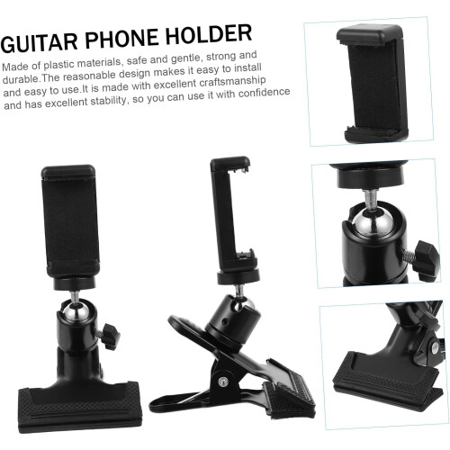 1Pc Professional Κιθάρα Headstock Βάση τηλεφώνου Ευέλικτο στήριγμα κινητού τηλεφώνου 1