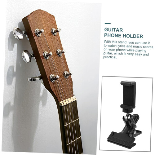 1Pc Professional Κιθάρα Headstock Βάση τηλεφώνου Ευέλικτο στήριγμα κινητού τηλεφώνου 2