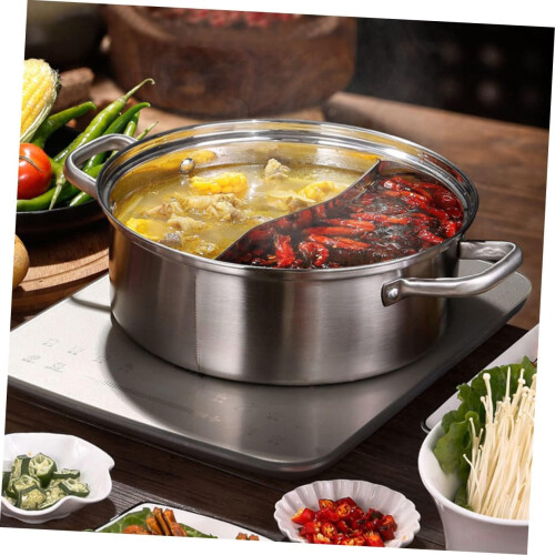 Κατσαρόλα 30cm Dual Hotpot Pot Practical Two-Flavor Hot Pot Basin Shabu 2