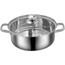 Κατσαρόλα 30cm Dual Hotpot Pot Practical Two-Flavor Hot Pot Basin Shabu