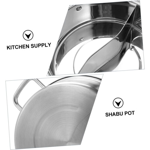 Κατσαρόλα 30cm Dual Hotpot Pot Practical Two-Flavor Hot Pot Basin Shabu 1