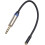 Επέκταση ακουστικών 0,3m 6,35mm έως 3,5mm Stereo Cable 1