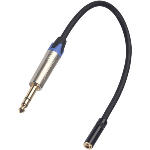 Επέκταση ακουστικών 0,3m 6,35mm έως 3,5mm Stereo Cable