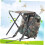 Camouflage 2-σε-1 σκαμπό σακίδιο πλάτης Compact για Camping Beach Picnic Ελαφρύ φορητό κάθισμα 6