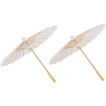 DIY White Oil-Paper Umbrella Kids Performance Umbrella 40cm Διάμετρος για Party Props
