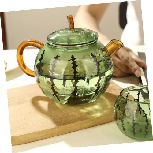 σετ Thicken Tea Pot Διάφανο βραστήρα Loose Tea Pot Μικρό δοχείο τσαγιού με φλιτζάνια 1